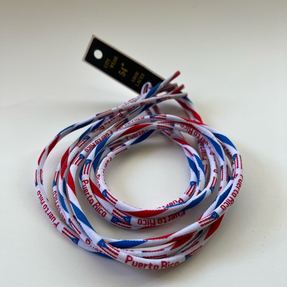 Puerto Rico Boricua flag shoelace